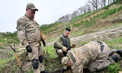 Ein Minenfeld in der Ukraine (Archivbild)