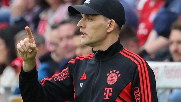 Bayern-Trainer Thomas Tuchel ist auf der Suche nach einem neuen Sechser. (Bild: APA/AFP/Daniel ROLAND)