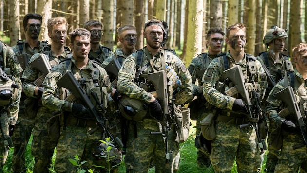 Austrian infantrymen on combat duty in Allentsteig in Lower Austria (Bild: Attila Molnar)