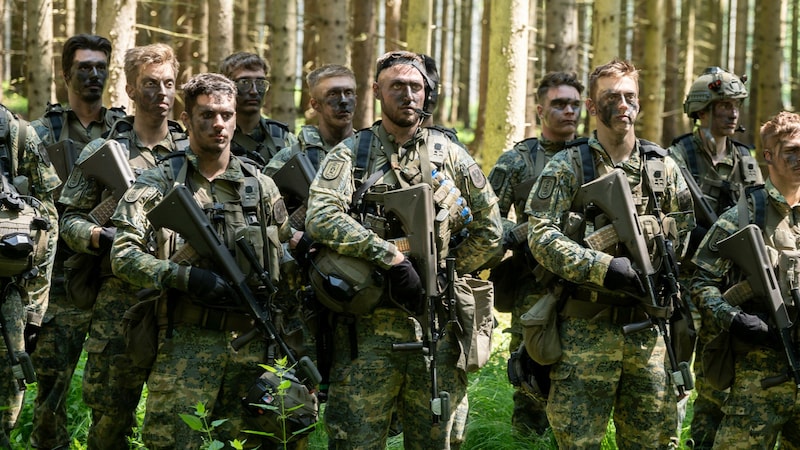 Austrian infantrymen on combat duty in Allentsteig in Lower Austria (Bild: Attila Molnar)