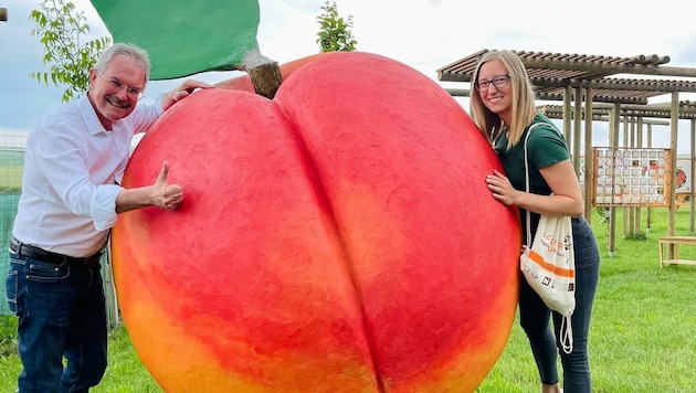 Landtagschef Karl Wilfing mit Victoria Schreiber (Bild: NÖ Landtagsdirektion/Schultes)