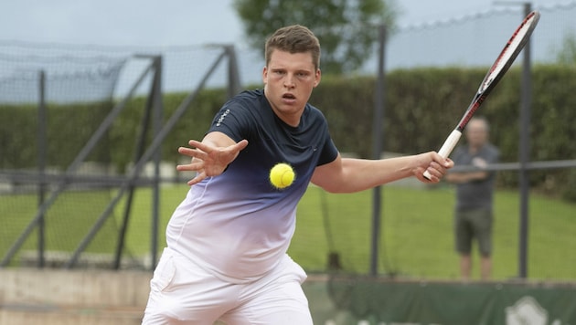 Robin Peham holte im Halbfinale gegen Eisenstadt den entscheidenden Punkt. (Bild: Maurice Shourot)