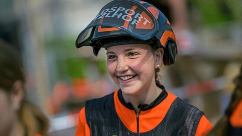 Carina Modl war die überragende Waldarbeiterin. (Bild: Sebastian Marko / Limex Images)