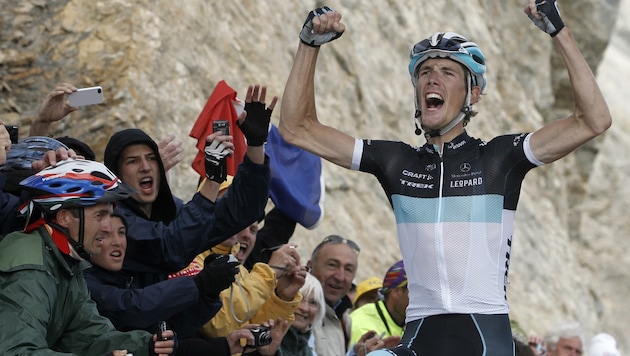 Der Luxemburger Andy Schleck (hier bei einem Etappensieg 2011) gewann 2010 die Tour de France. (Bild: GUILLAUME HORCAJUELO)