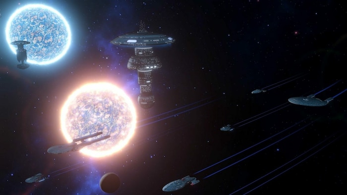 In „Star Trek: Infinite“ lenken Gamer die Geschicke von einer von vier Großmächten in der Galaxie.