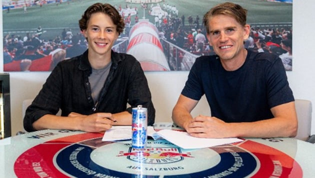 John Mellberg (li.) und Christoph Freund (Bild: Red Bull Salzburg)