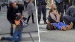 Un conductor de automóvil (izquierda) perdió los nervios durante la acción de los activistas el 11 de enero y ahora ha sido sentenciado en Viena.  (Imagen: LGÖ, Krone KREATIV)