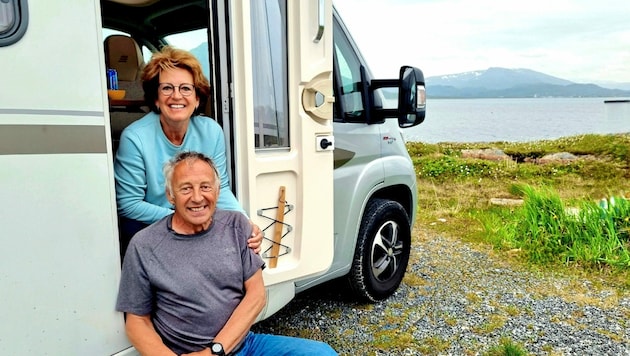 Edda Trattnig und Sepp Schretter sind mit ihrem Wohnmobil drei Monate lang in Skandinavien unterwegs und erkunden die schönsten Plätze in Schweden und Norwegen. (Bild: Prasch Arnulf)