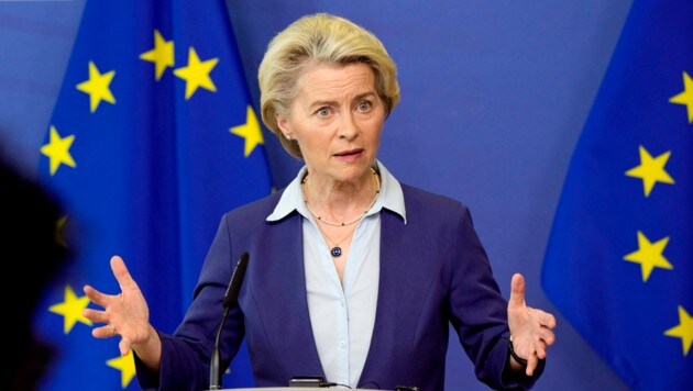 Es sei bezeichnend, dass selbst die KI-Erfinder und -Entwickler von der Politik eine Regulierung forderten, sagte Von der Leyen. (Bild: ASSOCIATED PRESS)