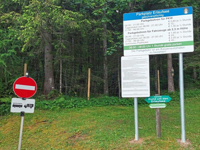 Am Erlaufsee gibt es jetzt eine Parkzone.