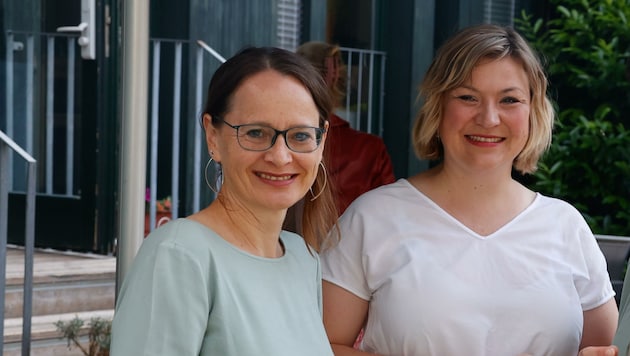 Anna Schiester (rechts) trat im Herbst die Nachfolge von Martina Berthold an. (Bild: Tschepp Markus)