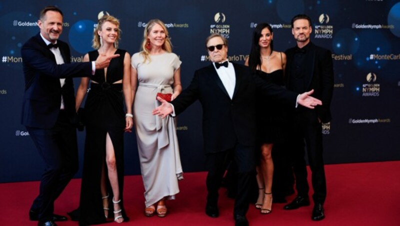 John Goodman zeigte seine neue Figur bei einer Filmgala in Monte-Carlo. (Bild: APA/AFP/Valery HACHE)