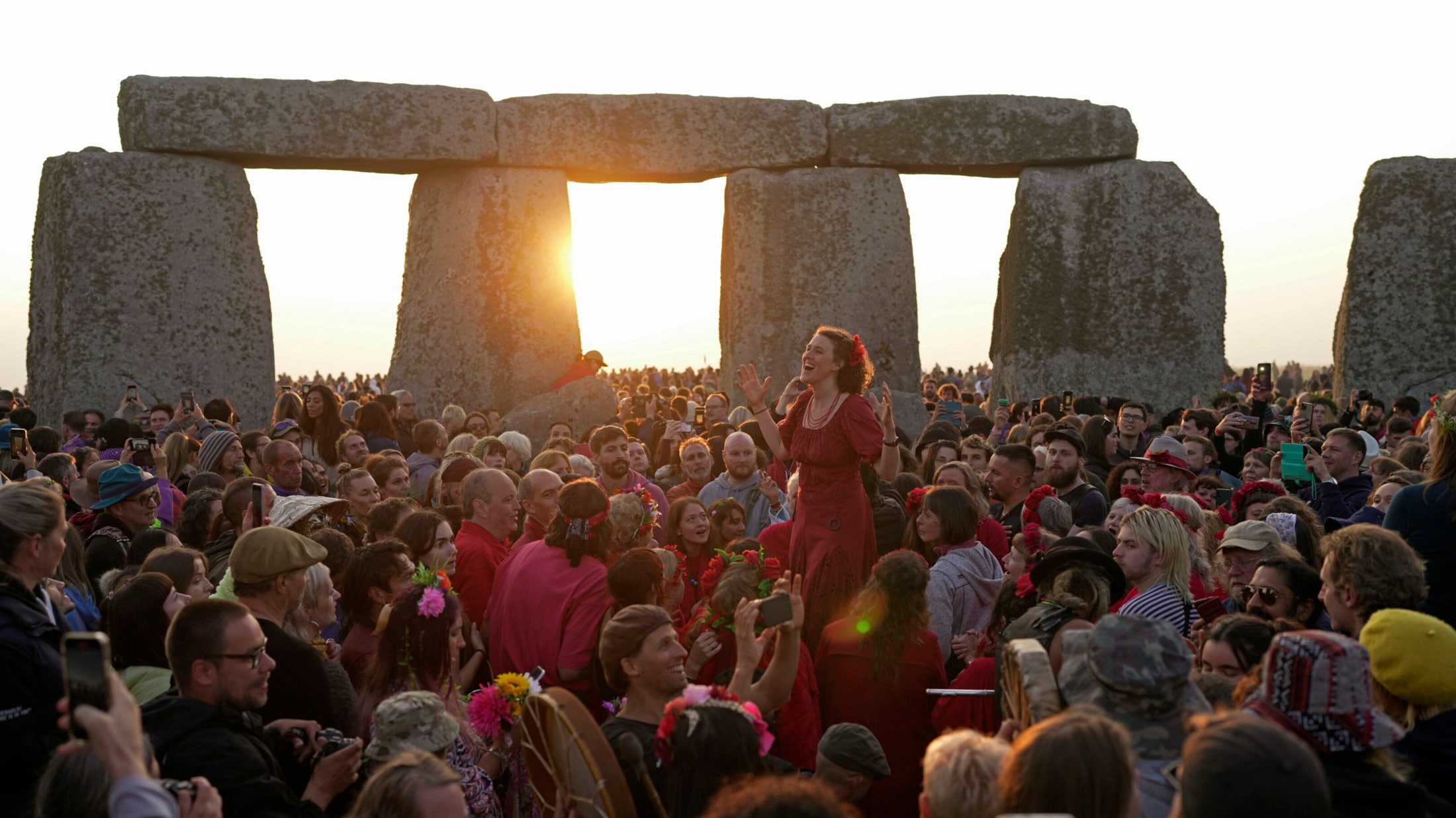 „Zauberhafter“ Moment Stonehenge Tausende feiern Sommersonnenwende