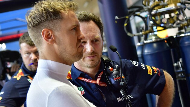 Christian Horner hat Mitleid mit Sebastian Vettel. (Bild: APA/AFP/GIUSEPPE CACACE )