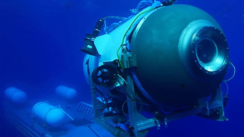 Die Titan vor dem Unglück (Bild: OceanGate Expeditions / AFP)