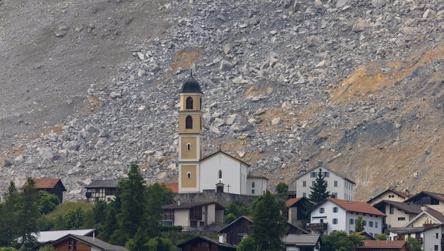 Oberhalb von Brienz waren vor zwei Jahren schon einmal 1,2 Millionen Kubikmeter Gesteinsmassen ...