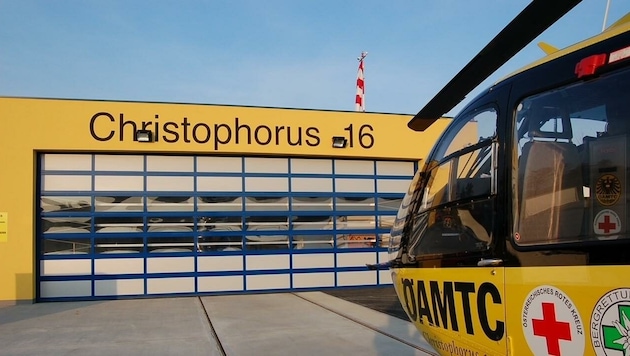Der Rettungshubschrauber war im Einsatz (Bild: Schulter Christian)