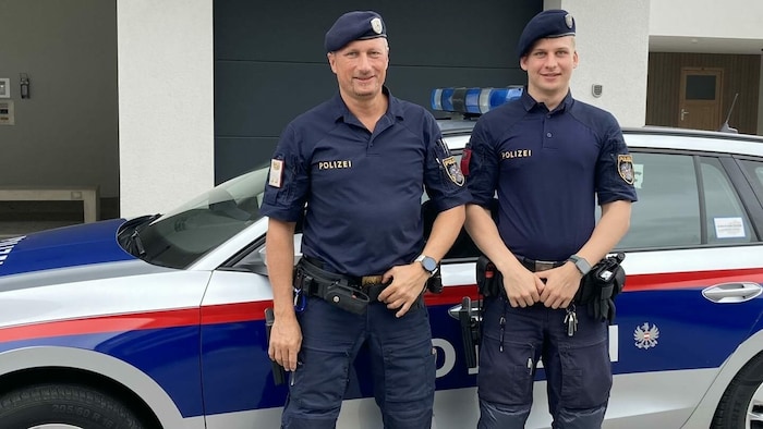 Volker (li.) und Lionardo retteten das Kind.