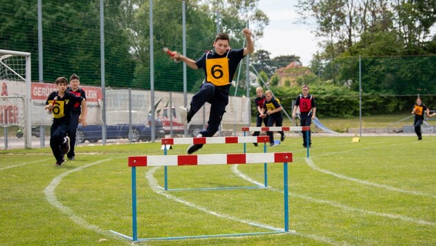 Der Staffellauf ist einer der Disziplinen beim Landestreffen. (Bild: NÖLFV/Matthias Fischer)
