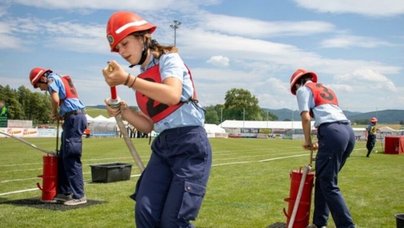 Traditionell Höhepunkt des Treffens ist der Leistungsbewerb, bei dem es auf vor allem auf Geschick und Teamwork ankommt. (Bild: NÖLFV/Matthias Fischer)