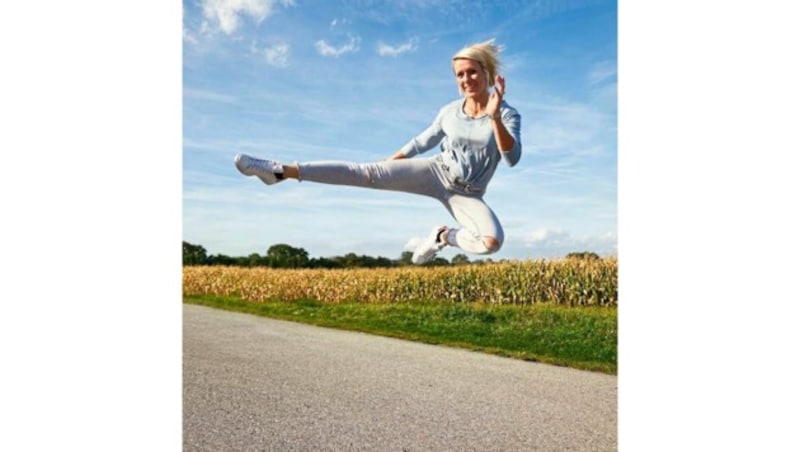 Auch unsere Kickboxweltmeisterin Trimmel schwärmt von der Sonnenkraft. (Bild: VanDeHart PHOTOGRAPHY)