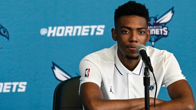 Brandon Miller wurde von den Charlotte Hornets gepickt. (Bild: AP Photo/Matt Kelley)