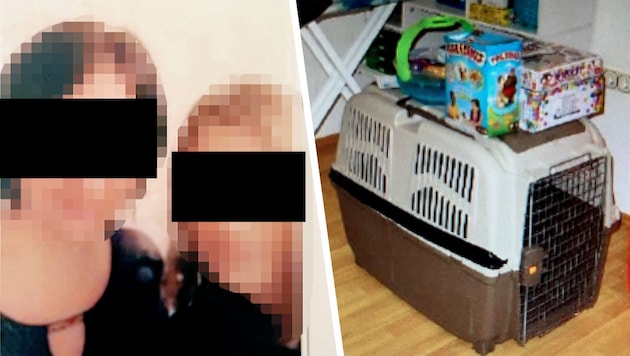 Grauenhafte Folter: Mutter sperrte ihren Sohn in eine Hunde-Box. (Bild: zVg, Krone KREATIV)