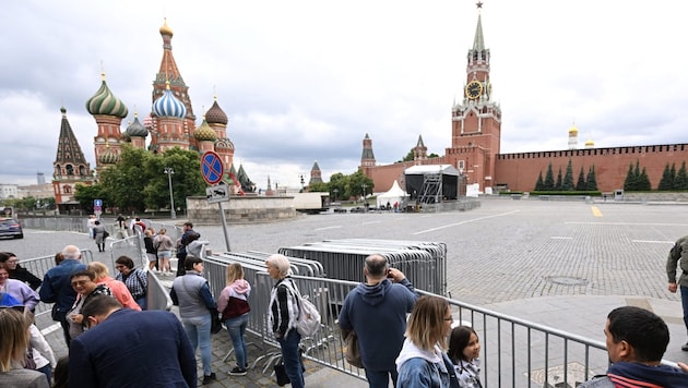 Der Rote Platz in Moskau (Archivbild) (Bild: APA/AFP/Natalia KOLESNIKOVA)