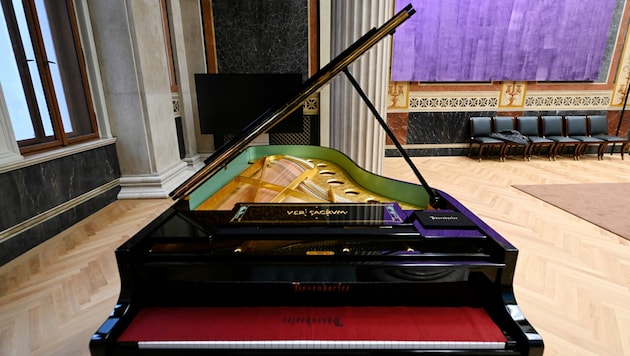 Das neue Grand Piano ist schlichter - und günstiger - als das vergoldete Modell davor (Bild). (Bild: APA/HANS KLAUS TECHT)