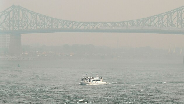 Smogalarm in Montreal: Die kanadische Metropole hat derzeit weltweit die schlechteste Luftqualität. (Bild: AP)