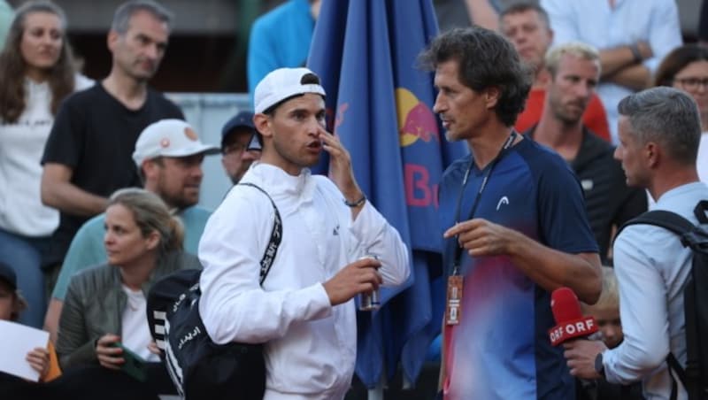 Dominic Thiem (links) mit Organisator Gerald Mandl. (Bild: Andreas Tröster)