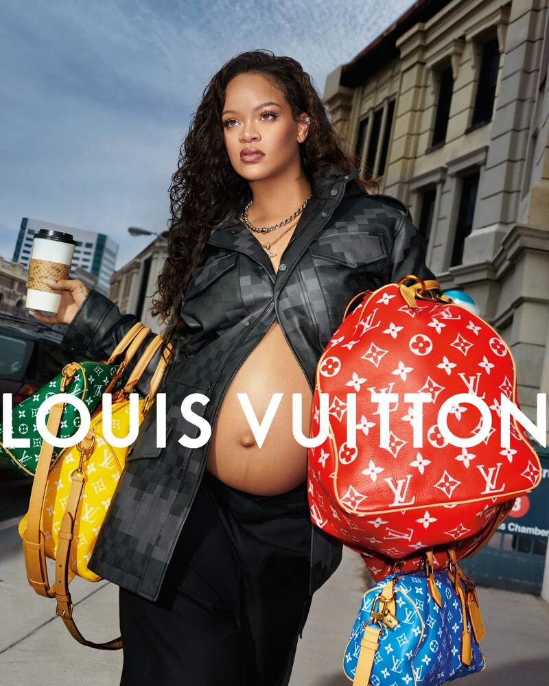 Louis Vuitton präsentiert Rihanna als Kampagnengesicht der neuen Frühling-/Sommer 2024-Herrenkollektion. (Bild: Keizō Kitajima und Martine Syms)