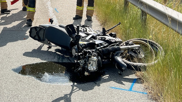 Mit diesem Motorrad verunglückte der Tiroler tödlich. (Bild: Liebl Daniel/zeitungsfoto.at)