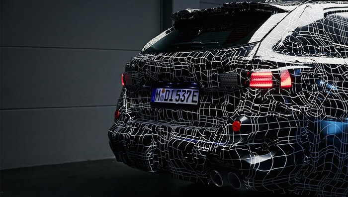 Zwei Doppelauspuffendrohre sind beim BMW M5 obligatorisch.