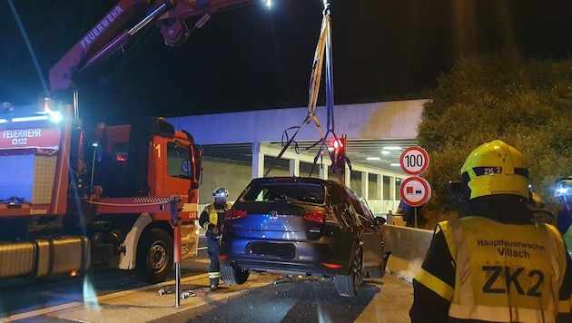 Schwerer Unfall auf der A10 Tauernautobahn (Bild: Hauptfeuerwache Villach)