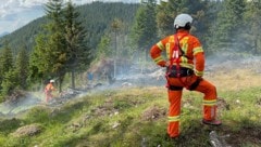 Wegen anhaltender Trockenheit herrscht große Waldbrandgefahr (Archivbild). (Bild: zoom.tirol, Krone KREATIV)