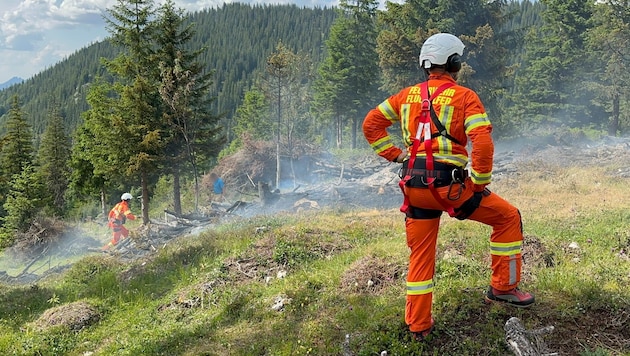 There is a high risk of forest fires due to the persistent drought (archive image). (Bild: zoom.tirol, Krone KREATIV)