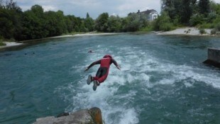 El Danubio puede arrastrar a los nadadores.  (Imagen: rescate acuático Alta Austria)