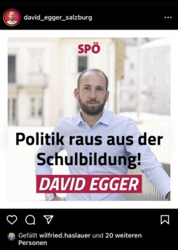 Brisant: Ein „Like“ für Eggers Kritik-Posting gab´s ausgerechnet von Regierungs-Chef Wilfried Haslauer. (Bild: Krone KREATIV)
