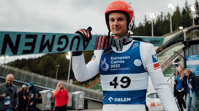 Manuel Fettner fine-tuned his equipment and technique in summer training. (Bild: GEPA)