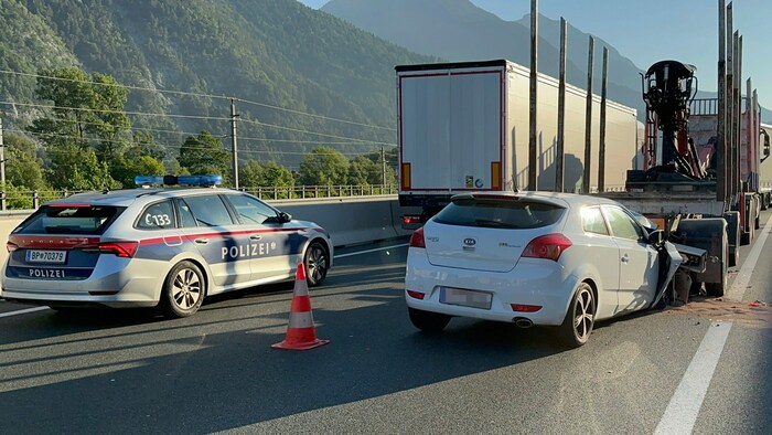 Auffahrunfall bei Buch in Tirol