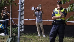Koran-Protest von Salwan Momika in Stockholm (Bild: AFP)