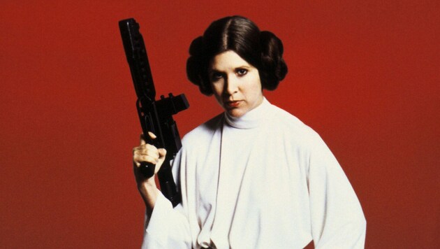 Carrie Fisher, die Prinzessin Leia verkörperte, starb 2016. 