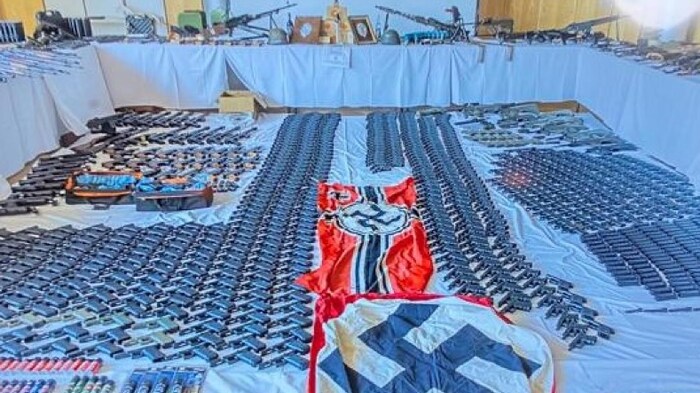 Ein Waffenarsenal um 1,5 Millionen Euro wurde bei den Rocker-Ermittlungen gefunden - der in Wels ...