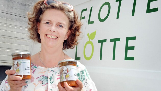 Elisabeth Mittendorfer setzt sich gegen Lebensmittelverschwendung ein. (Bild: Pressefoto Franz Crepaz)