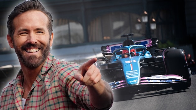 Ryan Reynolds wird zukünftig genau auf die Leistungen von Formel-1-Rennstall Alpine schauen, bei dem der Hollywood-Star als Investor eingestiegen ist. (Bild: GEPA pictures, ASSOCIATED PRESS)