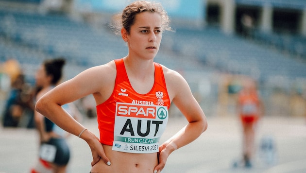 TS Jahn Lustenau-Athletin Anna Mager startet in Linz über 400 Meter und 400 Meter Hürden. (Bild: GEPA pictures)
