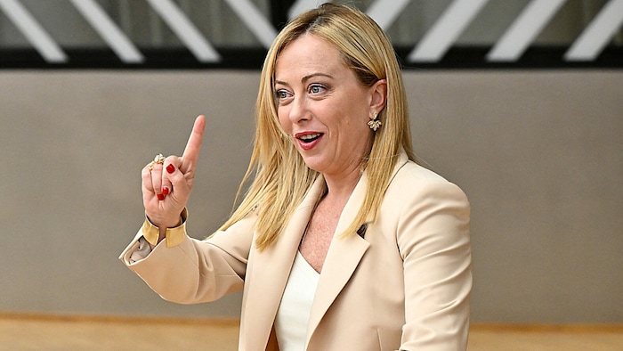 Italiens Regierungschefin Giorgia Meloni stimmte nicht in den Chor der Kritiker Ungarns und Polens ein.
