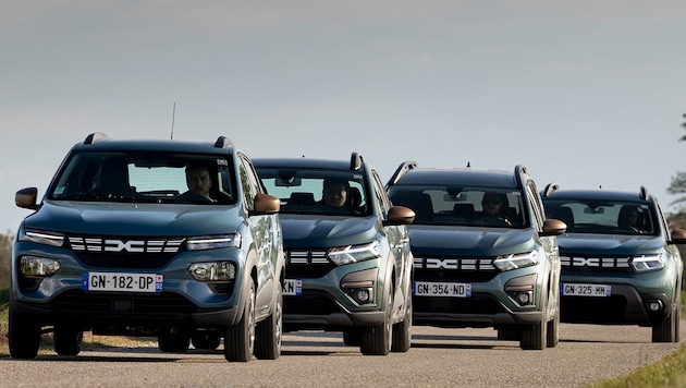 Derzeit gibt es vier Modelle von Dacia, aber dabei bleibt es nicht. (Bild: Dacia)