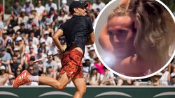 Erstmals seit 2019 wird Dominic Thiem (li.) wieder beim Grand Slam in Wimbledon antreten. Liebe als Schwäche von Gegner Stefanos Tsitspas (re.)? (Bild: GEPA, twitter.com/TheTennisLetter)